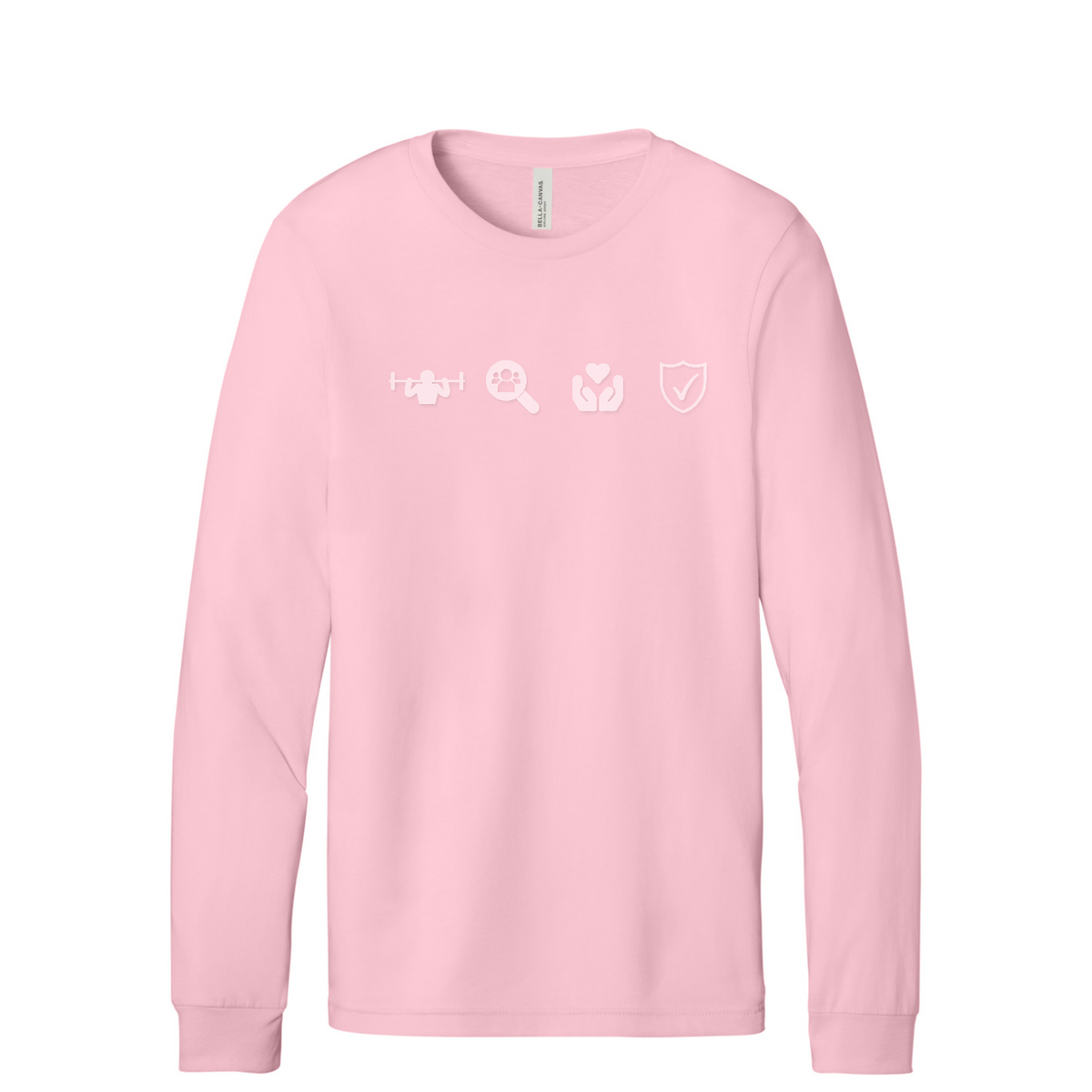 BELLA+CANVAS  Unisex Jersey Long Sleeve Tee — Pink