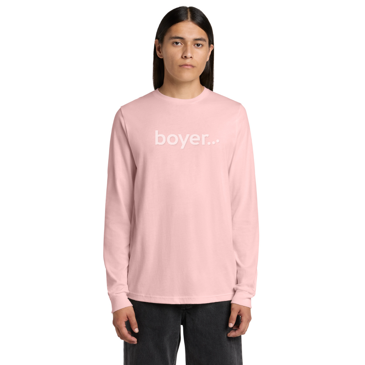 BELLA+CANVAS  Unisex Jersey Long Sleeve Tee — model
