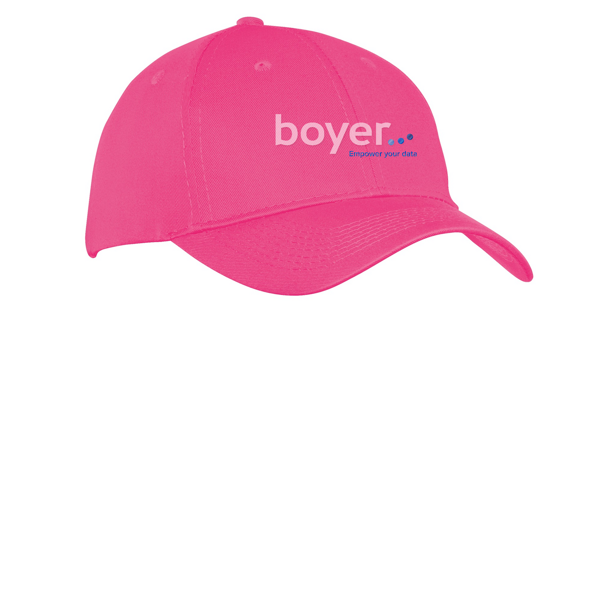 Port Authority Six-Panel Twill Cap — Neon Pink