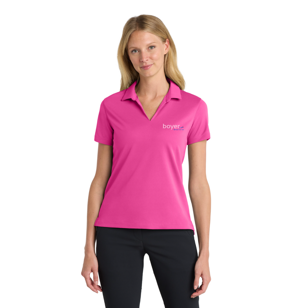 Nike Women's Dri-FIT Micro Pique 2.0 Polo — model