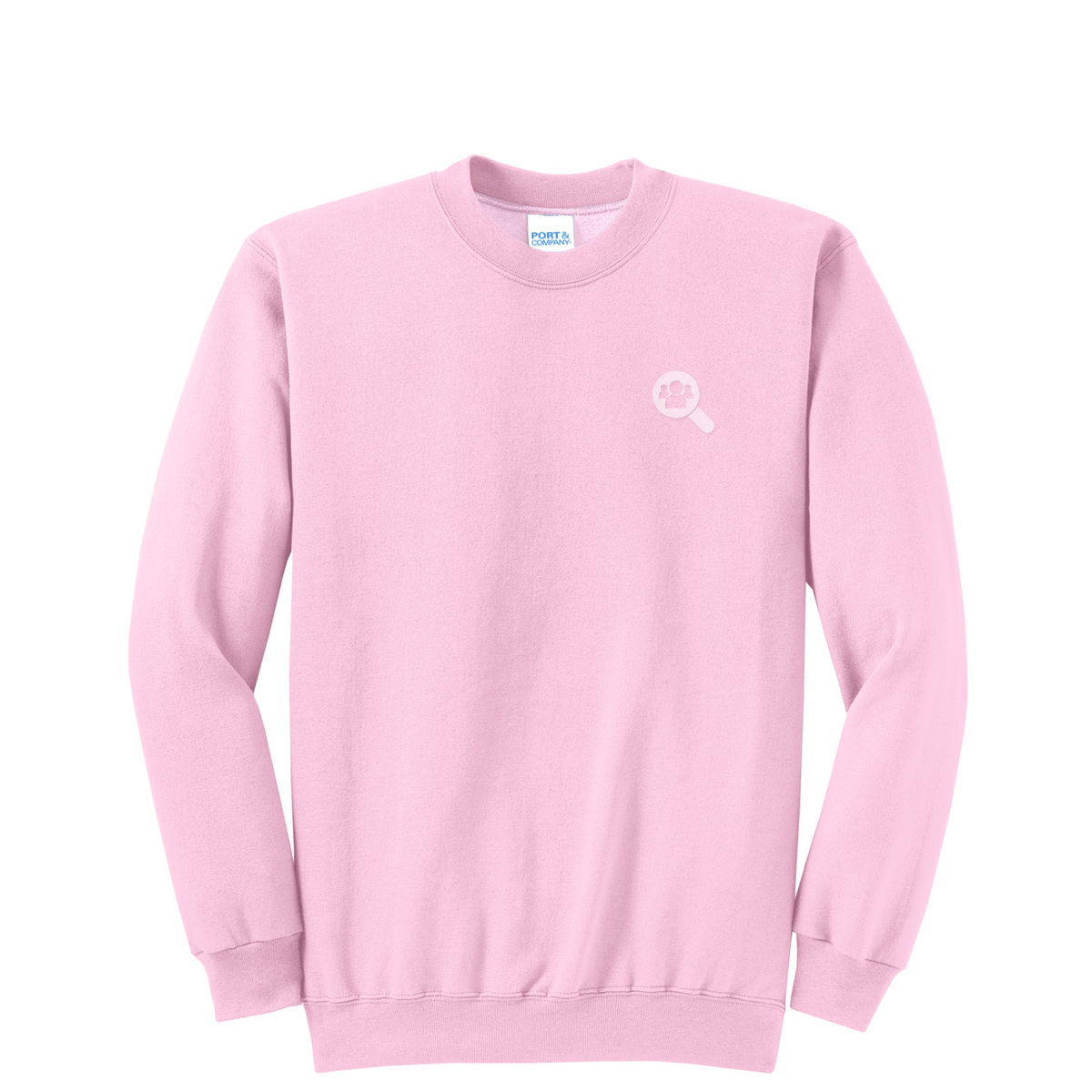 Port & Co Core Fleece Crewneck Sweatshirt — Cherry Blossom