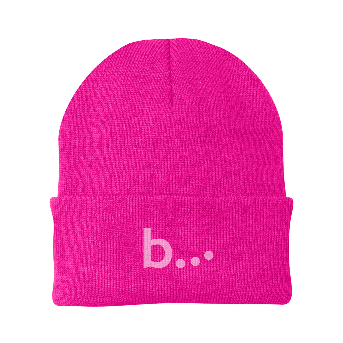 Port Authority Knit Cap — Neon Pink Glo